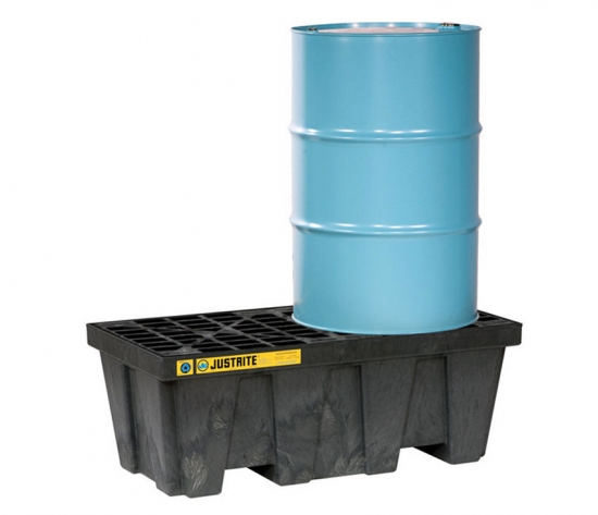 Justrite 28623 EcoPolyBlend 2 Drum Spill Control Pallet 