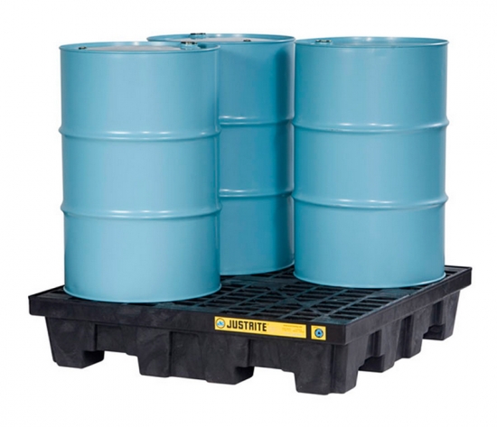 Justrite 4 Drum Pallet Square EcoPolyBlend™ Justrite 28635