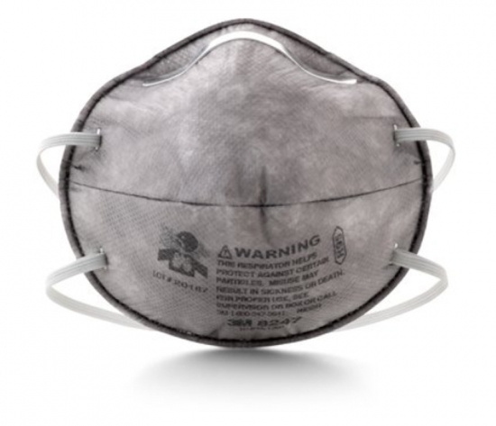 3M™ Particulate Respirator 8247, R95, with Nuisance Level Organic Vapor Relief
